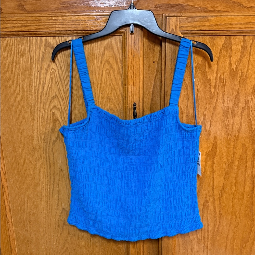 Chic Blue Smocked Camisole